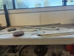 Steel shelf with contents 36