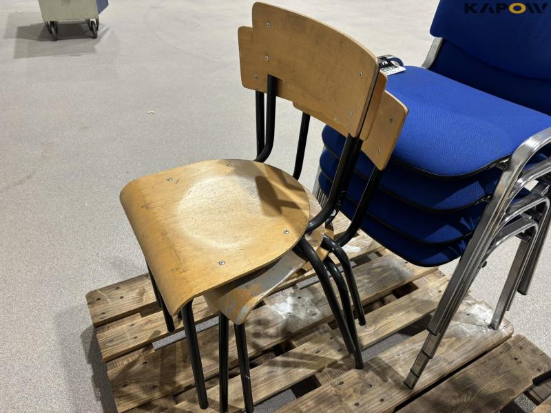 Stacking chairs 12 pcs. 16