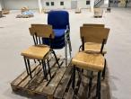Stacking chairs 12 pcs. 6