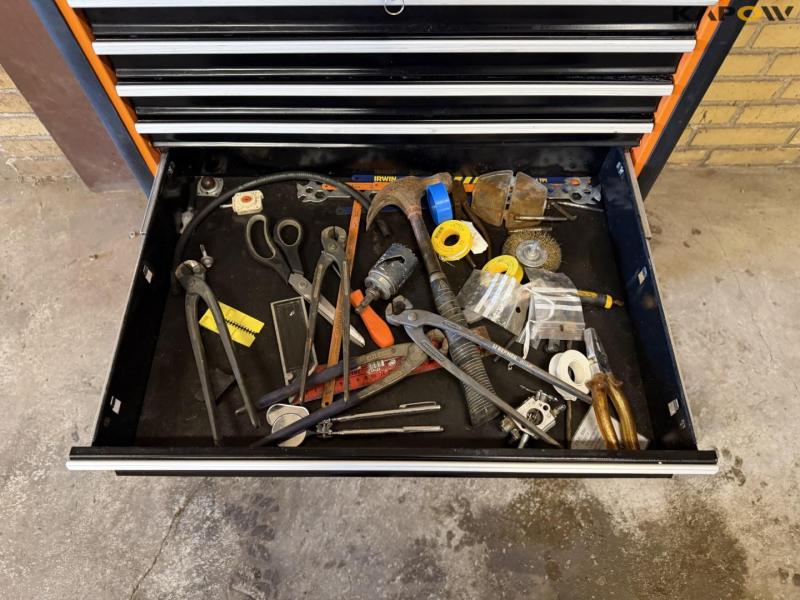Staco tool trolley with contents 12