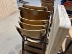 Chairs and a folding table 19