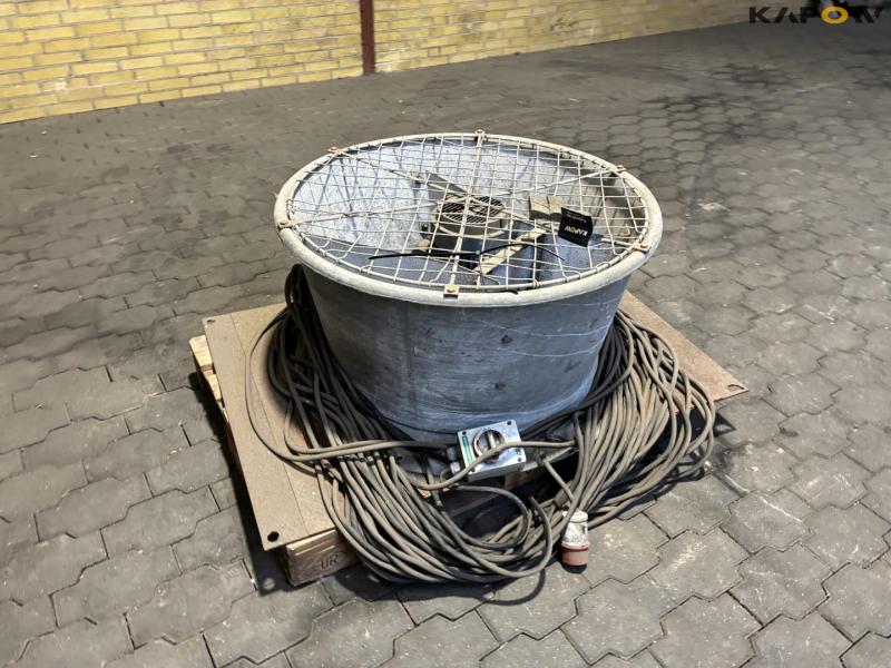 Large fan with cable and mounting plates 2