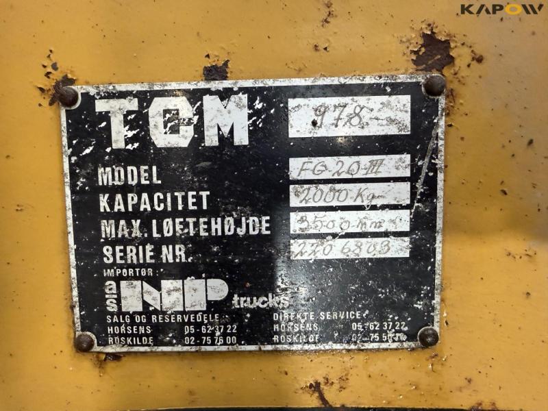 TCM FG20 forklift 28