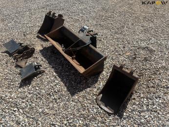 Tilt grader bucket + two digging... 