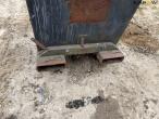 Tipping container for pallet forks 12