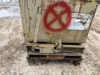 Tipping container for pallet forks 12