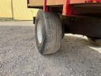 Dry truck trailer with blower and tarpaulin 13