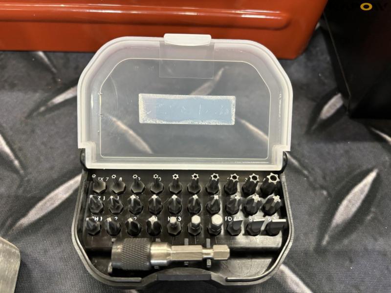 Socket wrench set, toolbox and miscellaneous 9