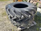 Tractor tires 15.5/80-24 + 14.9-24 1