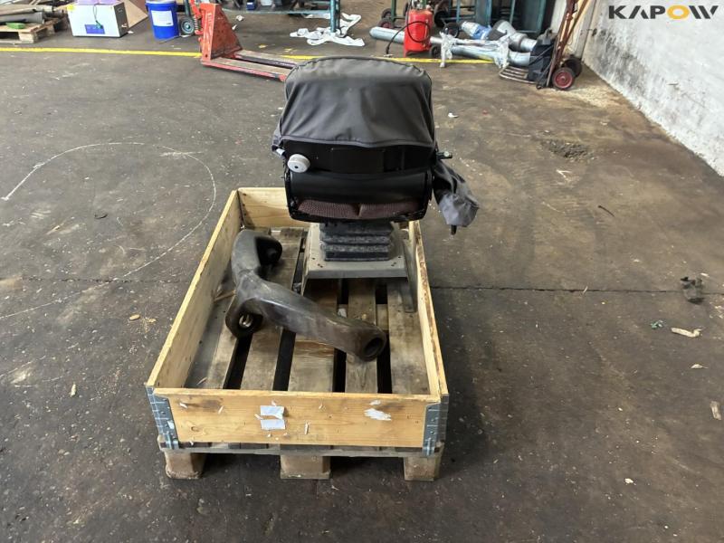 Tractor seat and cast iron frame 6