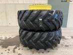 Trelleborg 710/75-R42 twin wheels 8