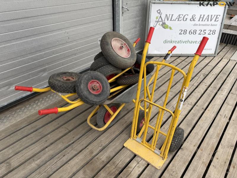Wheelbarrow, sack cart and miscellaneous 1