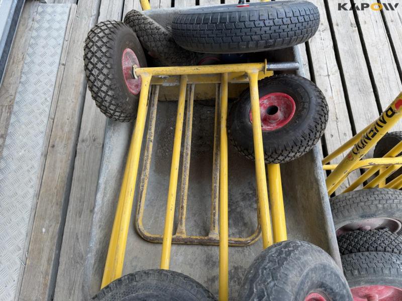 Wheelbarrow, sack cart and miscellaneous 12
