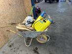 Wheelbarrow with miscellaneous items 4