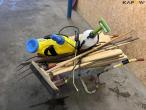 Wheelbarrow with miscellaneous items 12