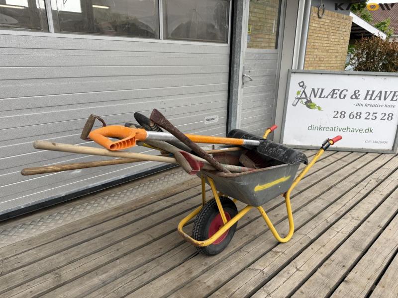 Wheelbarrow and tools 1