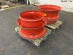 Twin wheel rims with a deformed inner ring 7