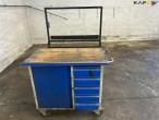 Workshop table with wheels 8