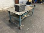 Workshop table with contents 3