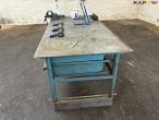 Workshop table with contents 7