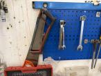 Workshop table with tools and blackboard 16