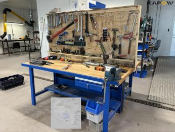 Workshop table with tools 1