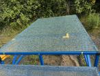 Workshop trolley with tempered glass top 2
