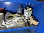 Workshop cabinet with contents 24