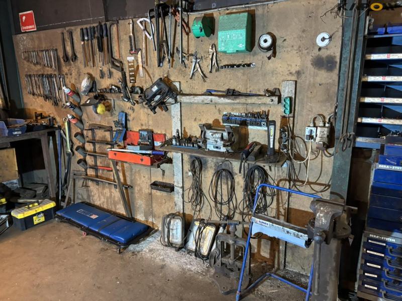 Tools on wall 1