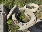 Road barrier + concrete rings 3