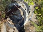 Road barrier + concrete rings 14