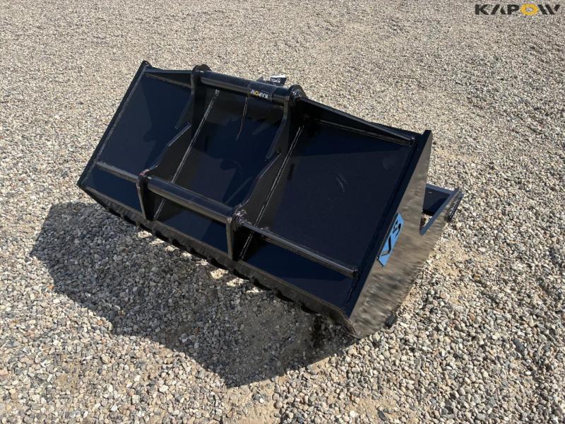 VS Steel rake bucket 100cm with Hydrema hitch 5