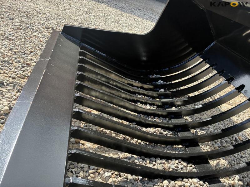 VS Steel rake bucket 100cm with Hydrema hitch 14