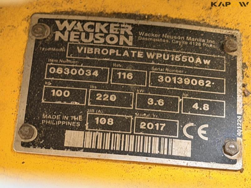 Wacker Neuson WPU 155 plate vibrator 16