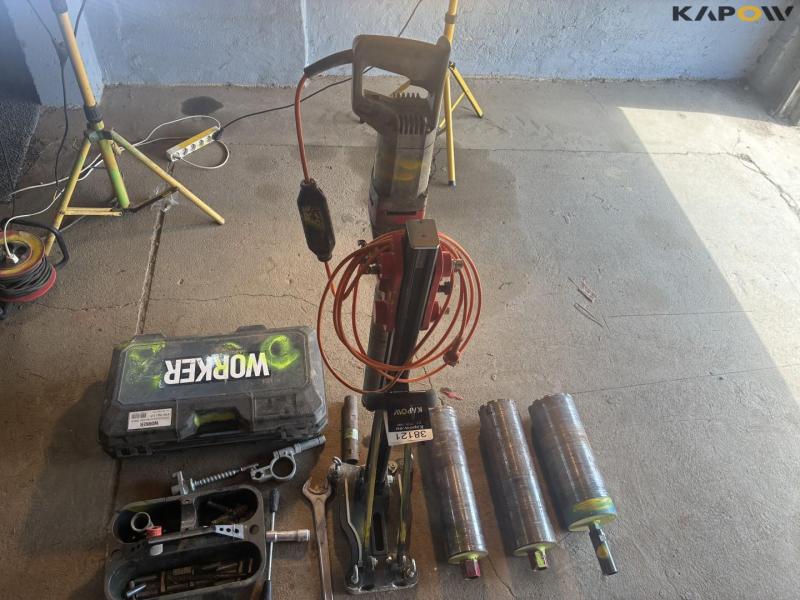 Worker core drilling machine with equipment 3