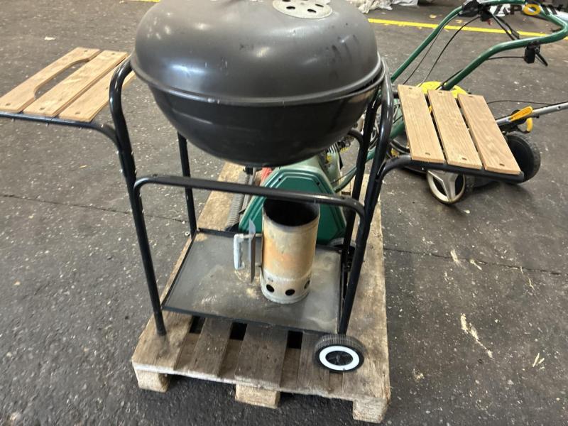 2 stk. plæneklipper og grill 28