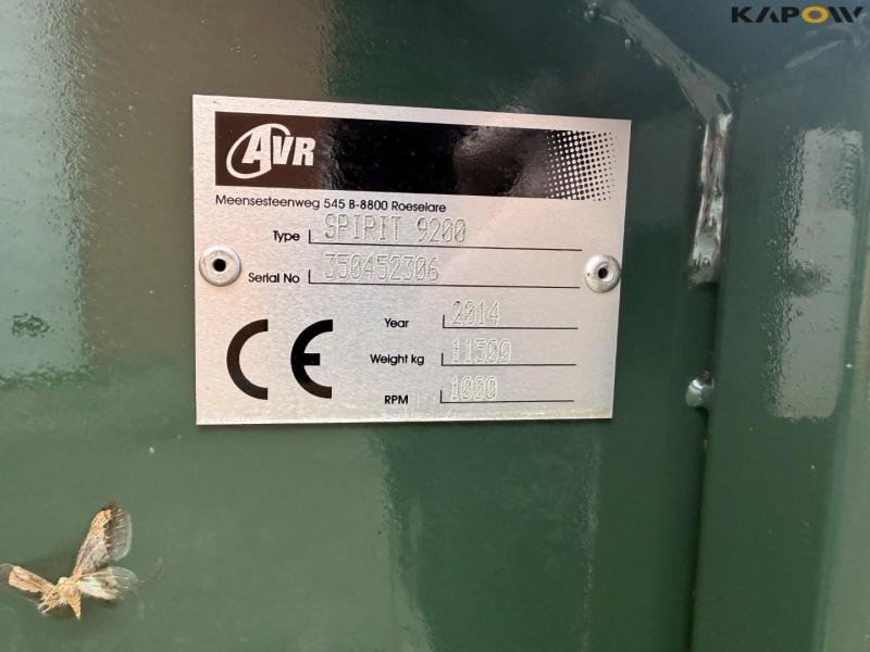 AVR Spirit 9200 kartoffeloptager 107
