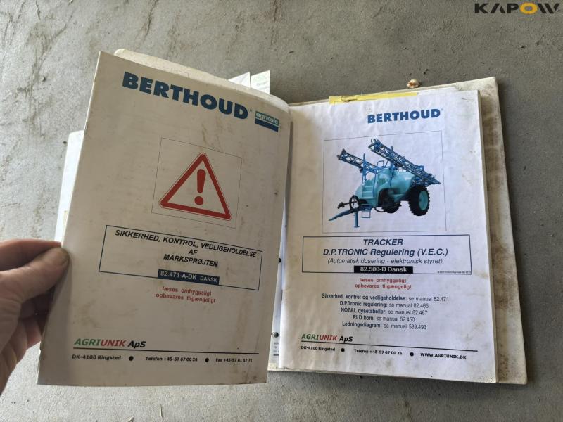 Berthoud Tracker 32-34 D.P.Tronic trailersprøjte 24 m 70