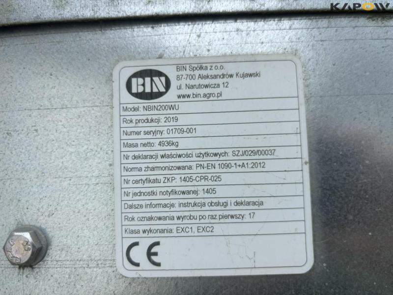 BIN 250 ton silo 2 stk. med udstyr 29