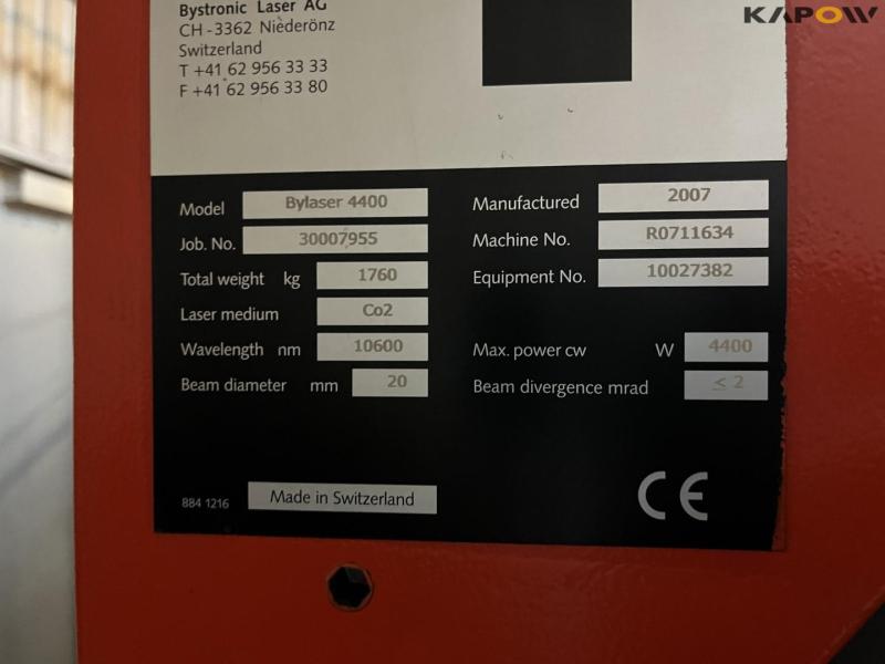 Bystronic Bystar 4020 Co2 laserskære med omskifterbord 19