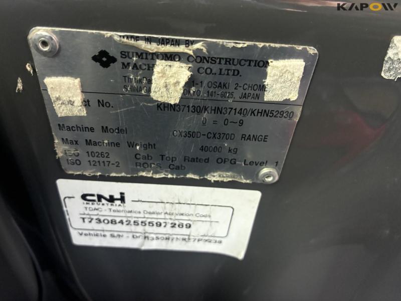 Case CX350D gravemaskine 109