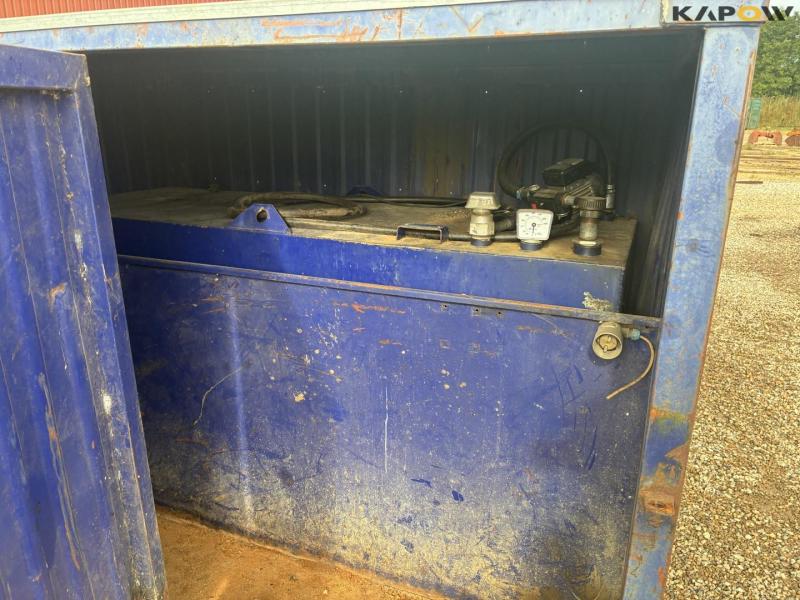 Container 1500 liter med tank og pumpe 15