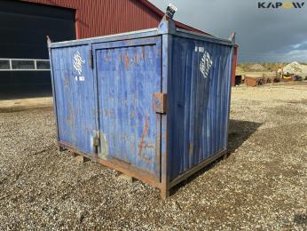Container 1500 liter med tank og pumpe