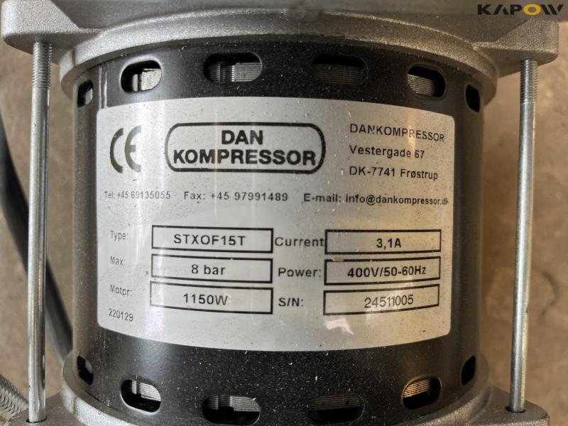 Dan Kompressor STXOF15T oliefri 8 bars kompressor- ny 9