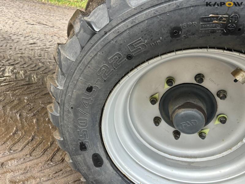 Dinapolis halmvogn med hydraulisk klapbar sider 25