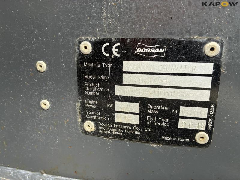 Doosan DX140LCR-5 gravemaskine 9