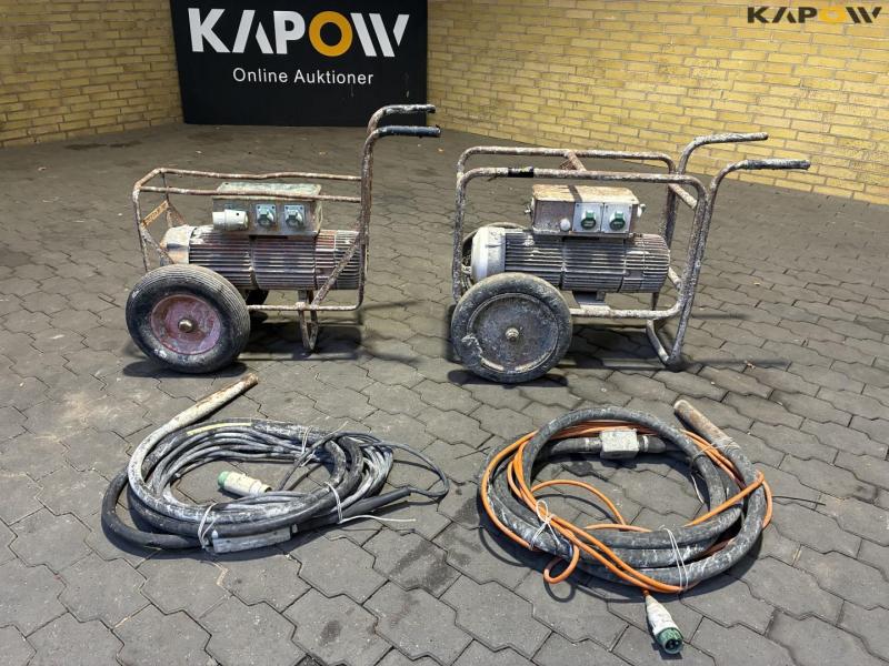 Elmotor med omformer til betonvibrator - 2 stk 1