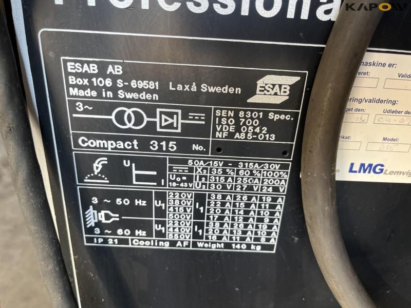 Esab Compact 315 svejser 13