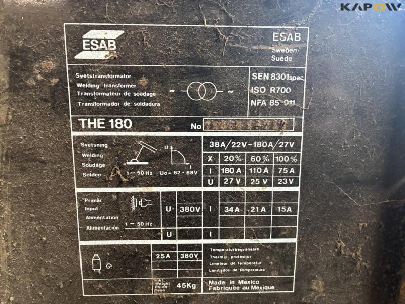 Esab THE 180 elektrode svejser 5