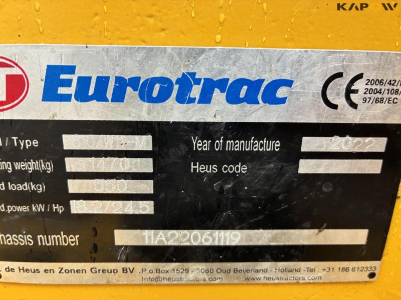 Eurotrac W11 minilæsser 22